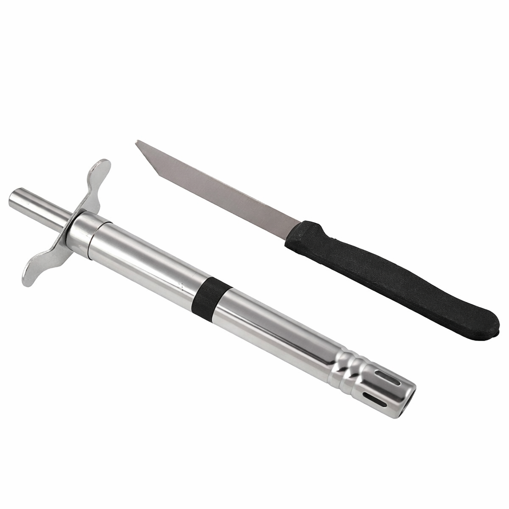 Grosyhub Executive 2-in-1 Kitchen Essentials Combo – Steel Lighter & Utility Knife