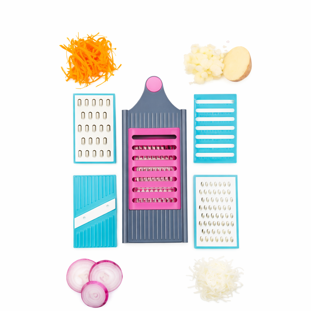 Grosyhub Multi-Prep 4-in-1 Slicer & Grater – All-in-One Kitchen Master