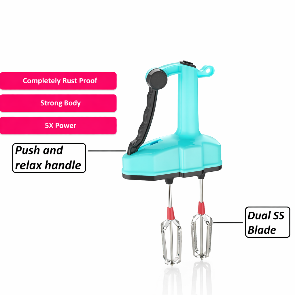 Grosyhub Turbo-Whisk High-Speed Manual Blender & Beater