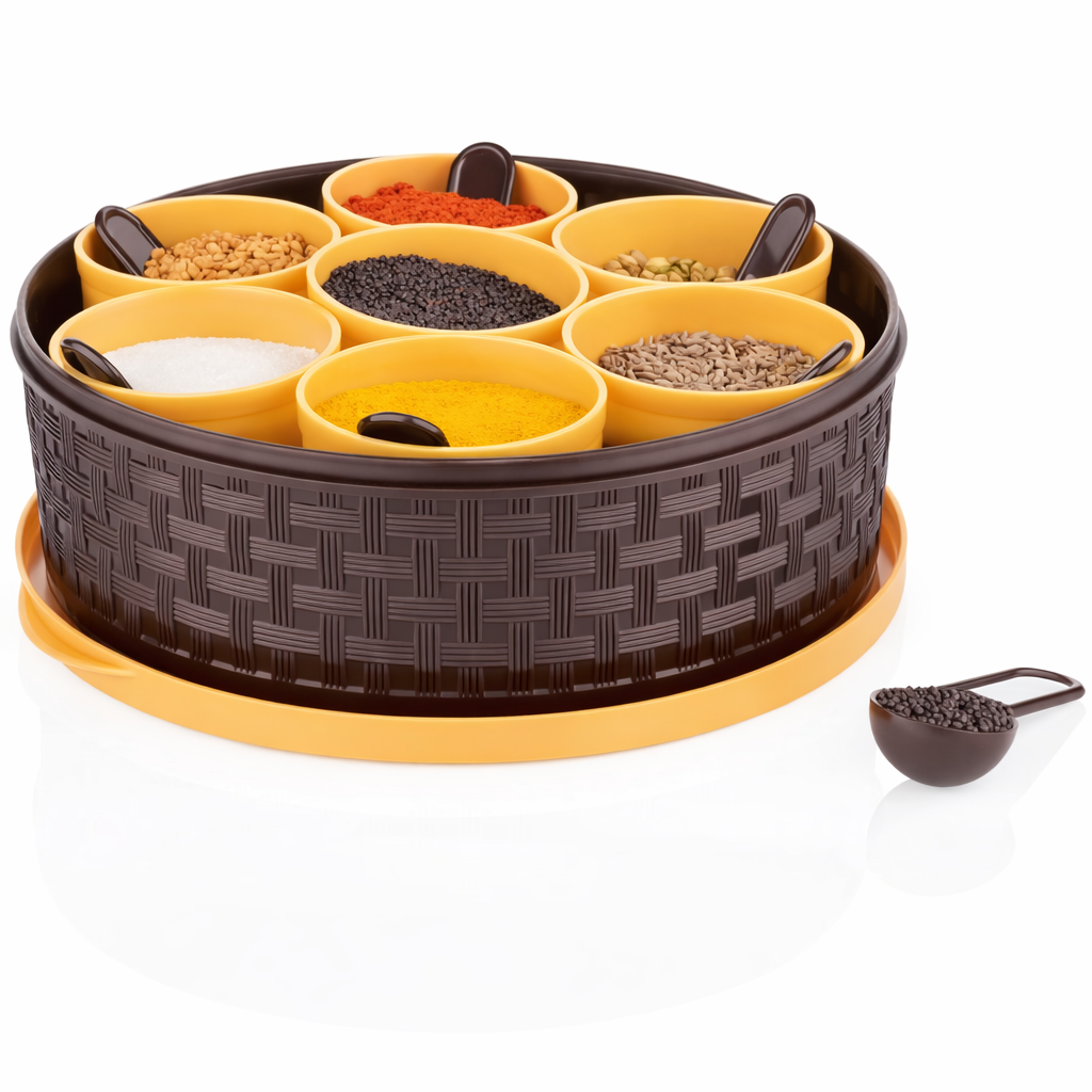 Grosyhub All-in-One Round Spice Box