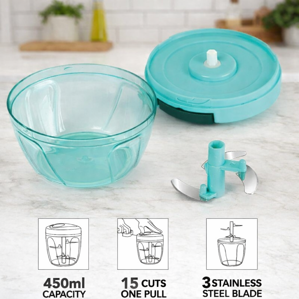 Grosyhub 450ml Regular Quick-Pull Food Chopper