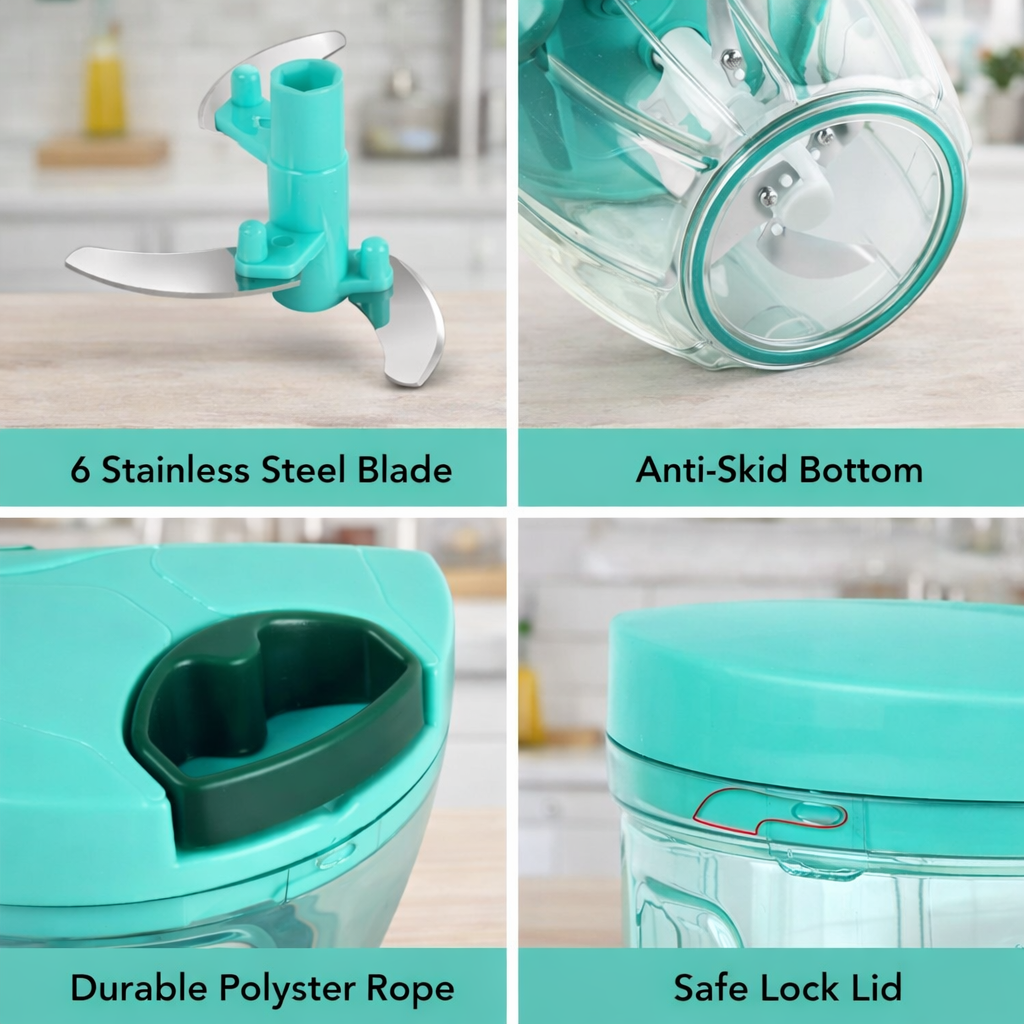 Grosyhub 450ml Regular Quick-Pull Food Chopper
