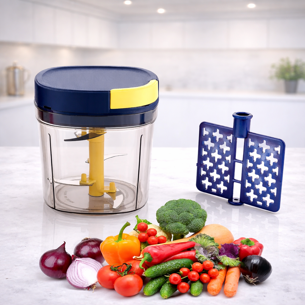 Grosyhub 1100ml Square Turbo Chopper