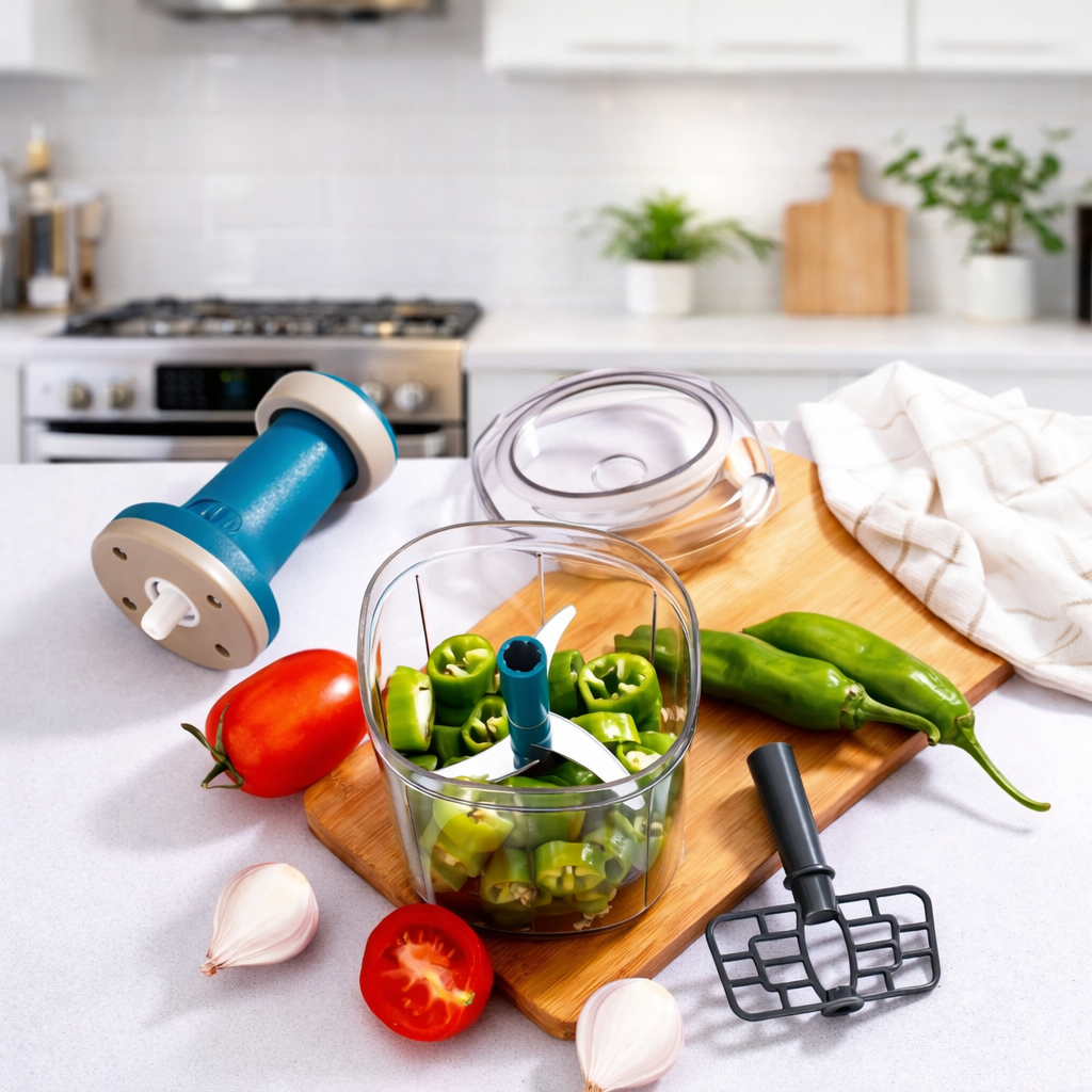 Grosyhub 800ml S-Series Push Chopper
