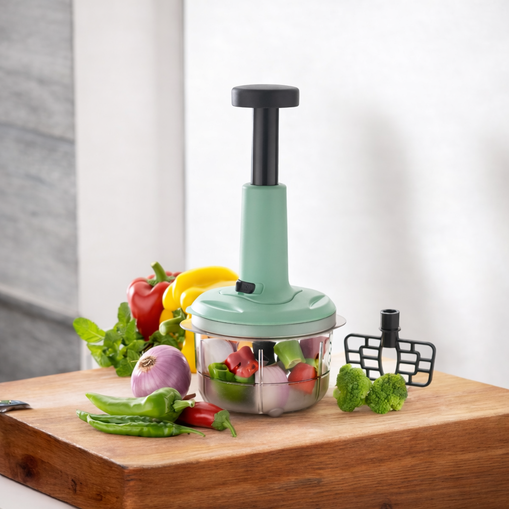 Grosyhub Multi-Prep 800ml Square Push-Action Chopper