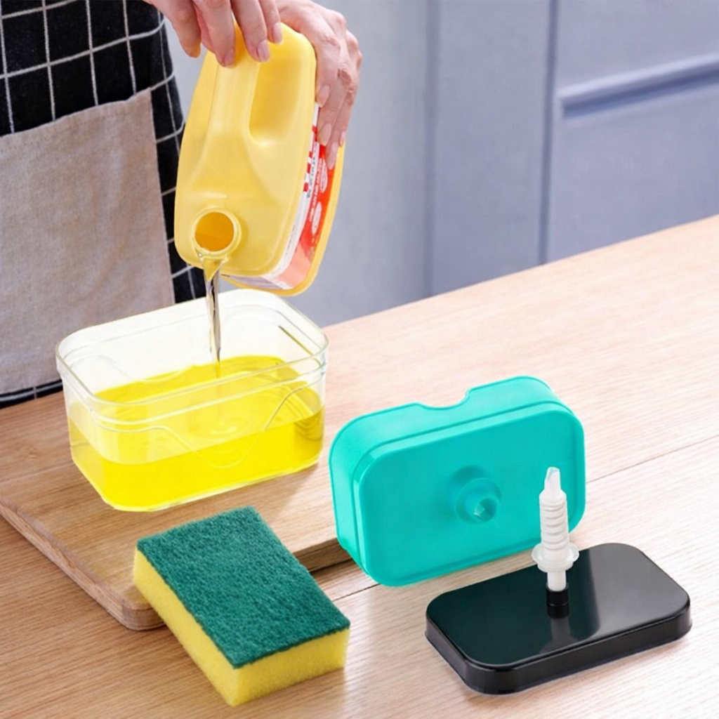 Grosyhub 2-in-1 Compact Dish Soap Dispenser