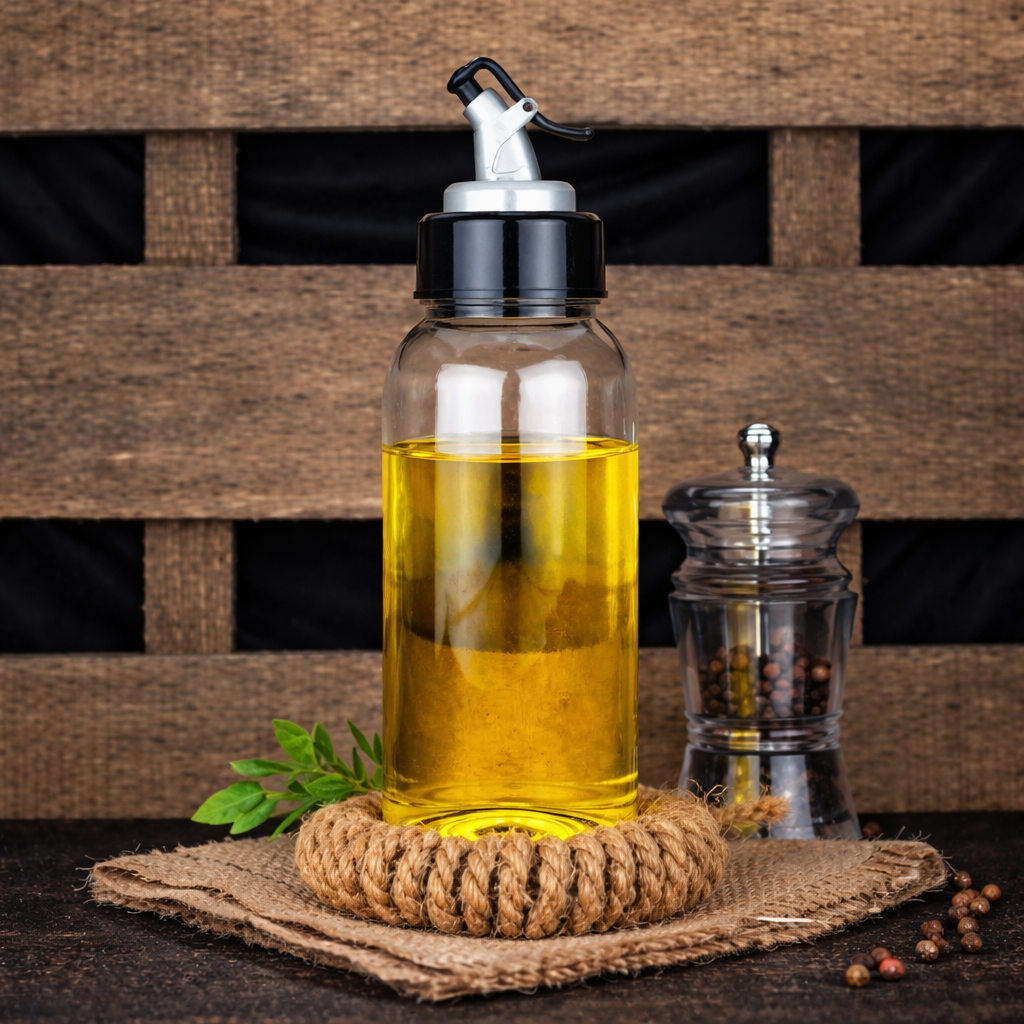 Grosyhub Elite 500ml Precision-Pour Plastic Oil & Vinegar Cruet