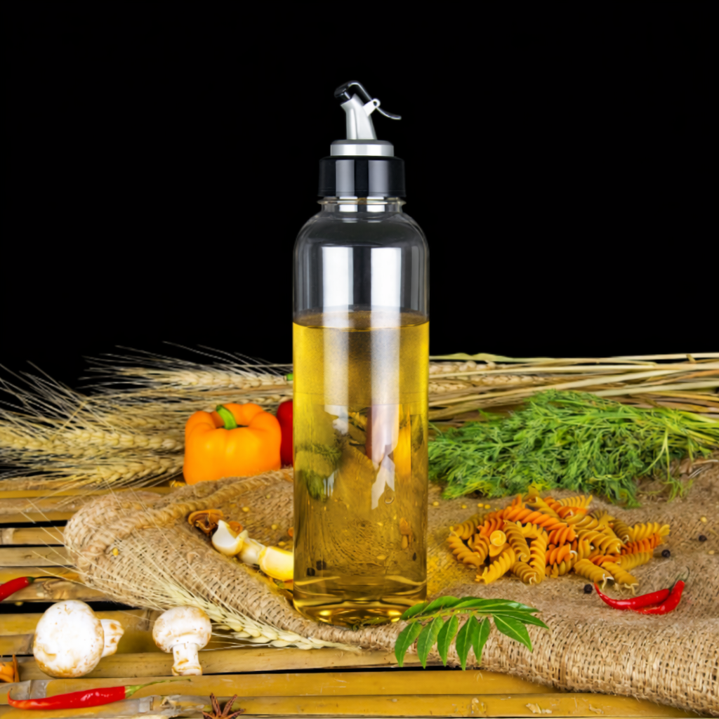 Grosyhub Elite 1000ml Precision-Pour Plastic Oil & Vinegar Cruet