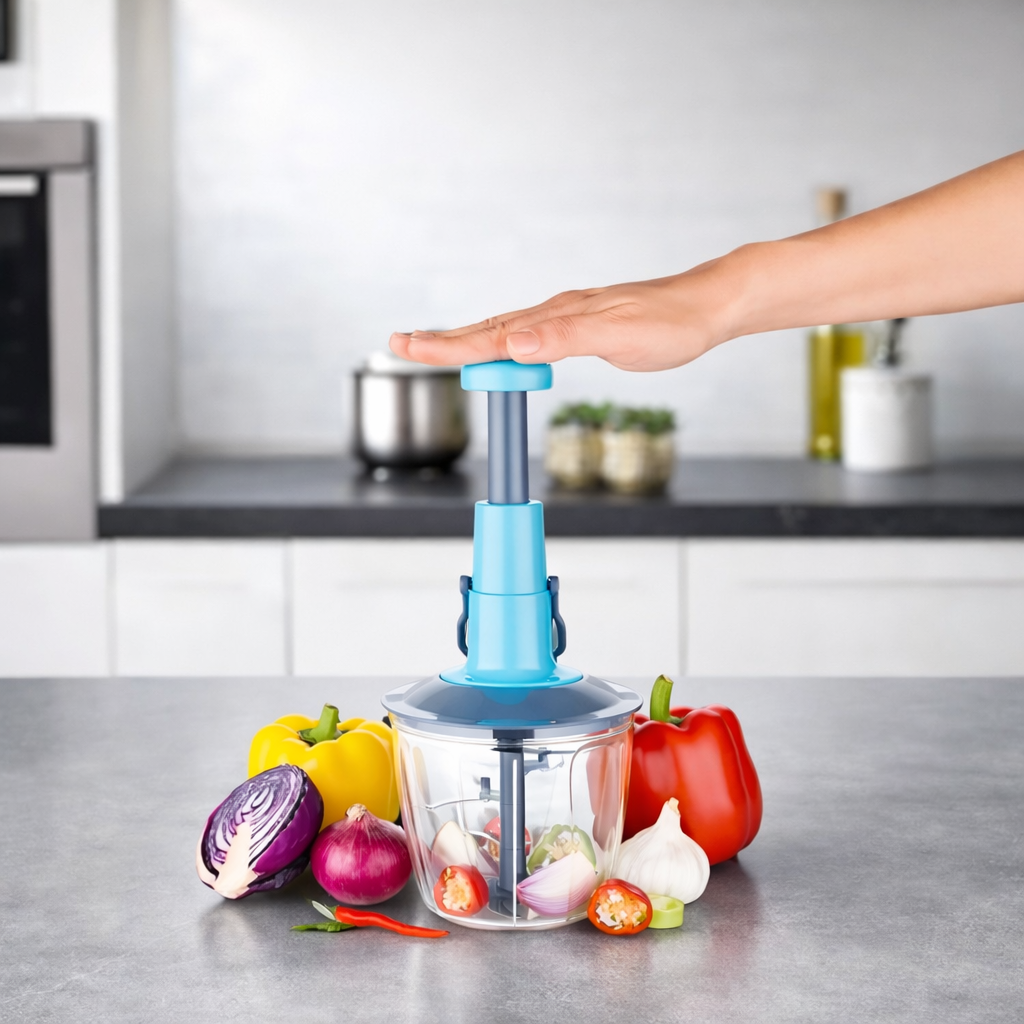 Grosyhub 1000ml Heavy Precision Push Chopper