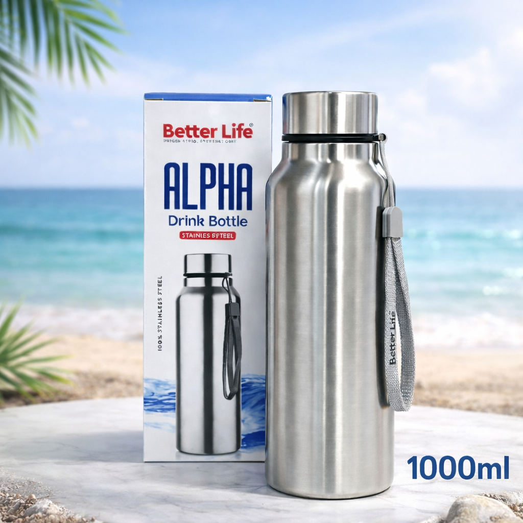 Grosyhub Alpha 1000ml Stainless Steel Essential Bottle