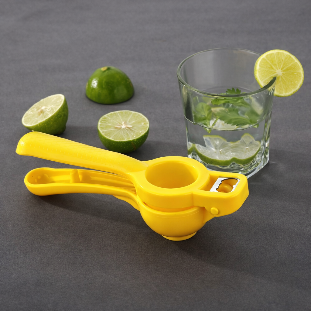 Grosyhub Lemon Deluxe – 2-in-1 Citrus Squeezer and Bottle Opener