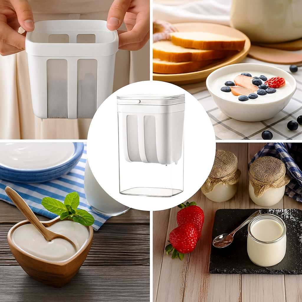 Grosyhub Multifunctional Yogurt Filter with FineYogurt Filter Mesh Strainer (1400 ml)