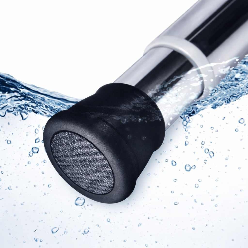 Grosyhub Premium Stainless Steel 85CM Adjustable No-Drill Tension Rod with Black Non-Slip Rubber End Caps