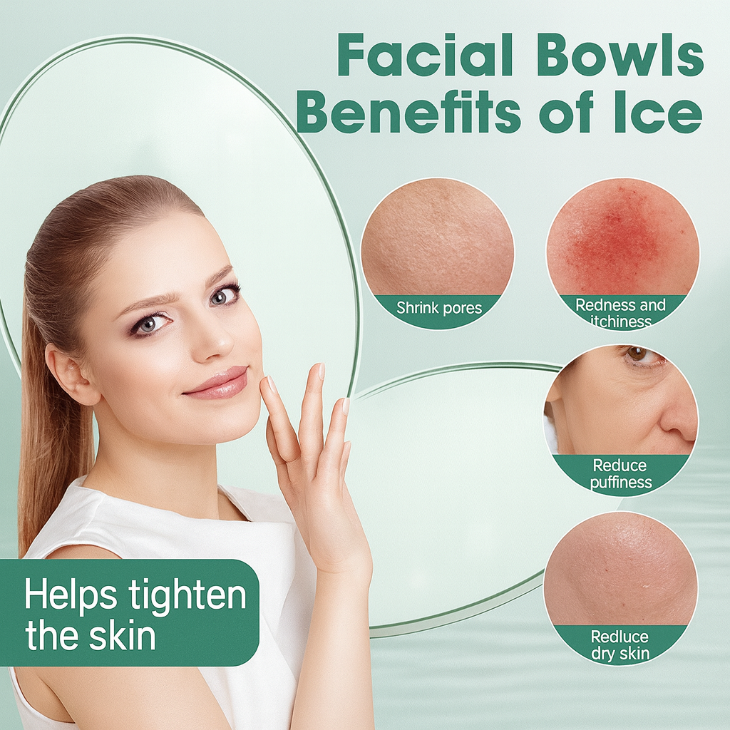 Grosyhub Foldable Purple Ice Face Bowl | Cold Therapy Facial Skincare Bowl